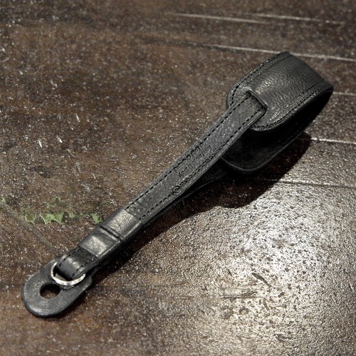 [루이지] Leather Hand Strap (with Pad) Black